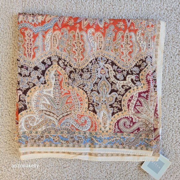 NWT Altea Wool Silk Lightweight Scarf - Picture 2 of 13